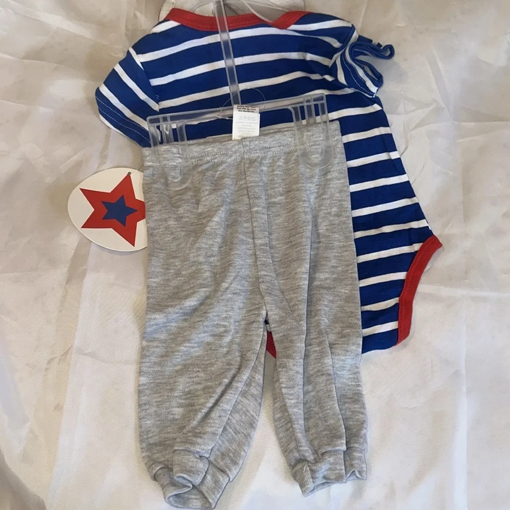 CJP Baby all-star infant boy 3pc pant set‎ Baseball MVP Sports NWT